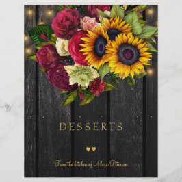 高級エレガント素朴な金ゴールドスクリプトクックブック分周器