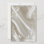 高級エレガント結婚式招待状 | 編集可能テンプレート セーブザデート (裏面)