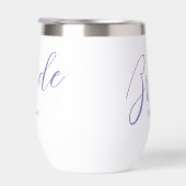 高級エレガント花嫁のステンパーソナライズされたレス (右面)