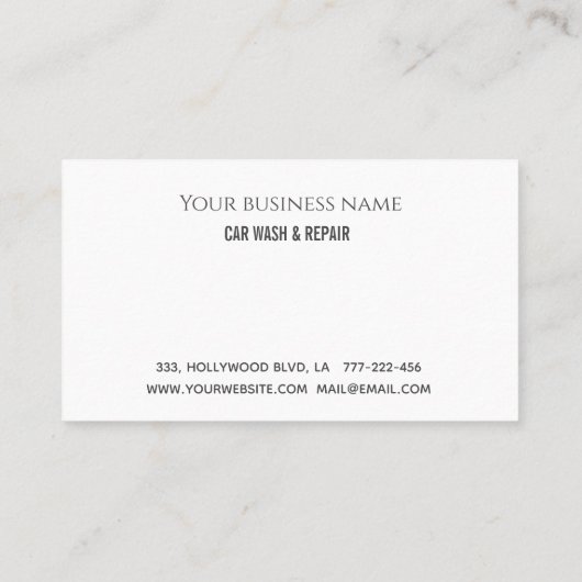 高級エレガント車概要ロゴ ロイヤリティカード (裏面)