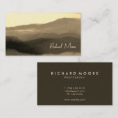 高級エレガント金グランジ抽象芸術署名 名刺 (正面/裏面)