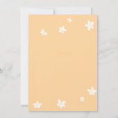 高級エレガント金ゴールドクロスフローラ宗教洗礼 招待状 (裏面)