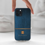 高級エレガント金ゴールドグリッターブモノグラムのルー iPhone X ケース<br><div class="desc">モノグラムの名独占的前のイニシャルとクラシックのブルーレザーの背景の上にフェイク、銅の金属製の金ゴールドグリッターを備えた上品な外観のオフィスまたは個人の電話ケースストライプ。              中小企業や独立したビジネスプロフェッショナル、企業のパーソナルブランディングまたはスタイリストのスペシャリスト、メイクアップアーティストまたは美しいサロン、ブティックまたは店舗マネージャーに適している。               レザーの質感とグリッターのスパークル効果をプリント。</div>
