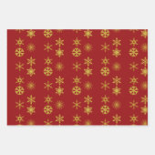 高級エレガント金ゴールドホリデーラッピング紙シート ラッピングペーパーシート (正面2)