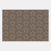 高級エレガント金ゴールドホリデーラッピング紙シート ラッピングペーパーシート (正面)