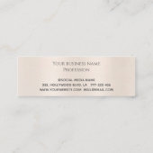 高級エレガント金属パールネイルサロン ロイヤリティカード (裏面)