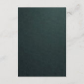 高級エレガント金箔フローラ結婚詳細 エンクロージャーカード (裏面)