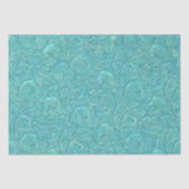 高級エンボスティール(緑がかった色)フローラつる植物 薄葉紙 (正面)