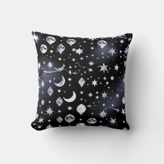 高級オニキス月柄クッションカバー - Luxury Onyx Celestial Moon クッション