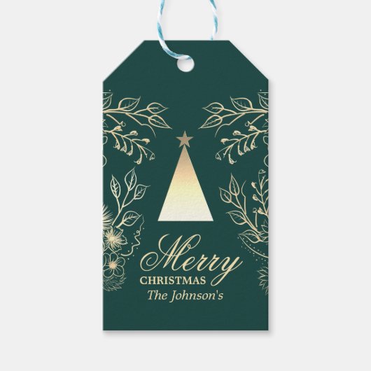 高級オーダーメイド クリスマス ギフトタグ (正面)