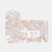 高級カスタムバラ金ゴールドとホワイトマーブル結婚ズ フェイバーボックス (折り畳みなし)