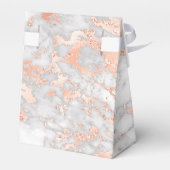 高級カスタムバラ金ゴールドとホワイトマーブル結婚ズ フェイバーボックス (裏面サイド)