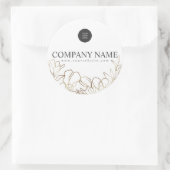 高級カスタムビジネスロゴシール ラウンドシール (バッグ)