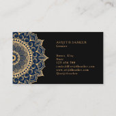 高級カスタム文字との 名刺 (裏面)