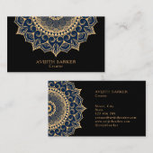 高級カスタム文字との 名刺 (正面/裏面)