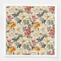 高級カスタム柄ヴィンテージ芸術の植物学