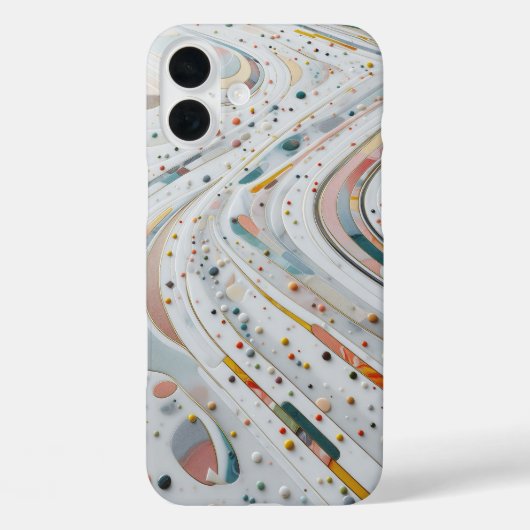 高級カラフルな小石のスマホケース - エレガント Case-Mate iPhoneケース (裏面)