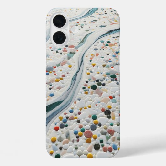 高級カラフル小石スマホケース - エレガント Case-Mate iPhoneケース (裏面)