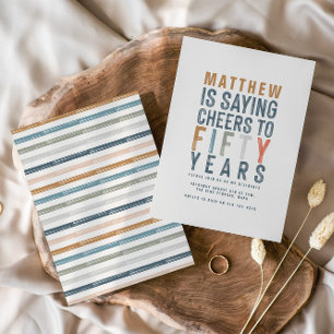 高級カラフル応援から50歳の誕生日