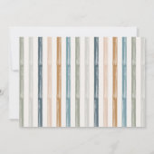 高級カラフル1枚の写真新年カード (裏面)