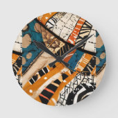 高級カリブの色数々のデザイン ラウンド壁時計 (正面)