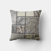 高級ガラス、シェル、およびメタルジオメトリック クッション (裏面)