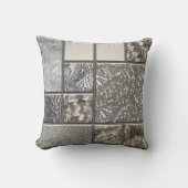 高級ガラス、シェル、およびメタルジオメトリック クッション (正面)