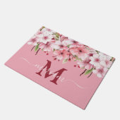 高級キッチンマット 桜の花 ドアマット (アングル)