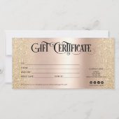 高級ギフトエレガントカード証明書の追加ロゴ (正面)