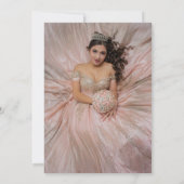 高級クラウンピンクキンセアニェラフォトカサンキューード 案内状 (裏面)