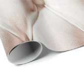 高級クラシックレザーテクスチャ、古いバラカラー ラッピングペーパー (ロールコーナー)