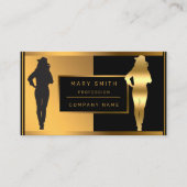 高級クラスのファッションのためにテキストを追加 名刺 (正面)