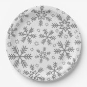 高級クリスマスパターン ペーパープレート (正面)