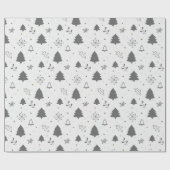 高級クリスマスパターン ラッピングペーパー (フラット)