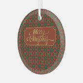 高級クリスマス ガラスオーナメント (正面左)