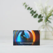 高級クール写真家名刺 名刺 (スタンド正面)