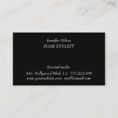 高級グラマエレガントラスなホログラフィックヘア 名刺 (裏面)