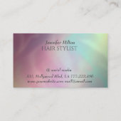 高級グラマエレガントラスカラフルヘア・ホログラフィー 名刺 (裏面)