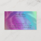 高級グラマエレガントラスカラフルヘア・ホログラフィー 名刺 (裏面)