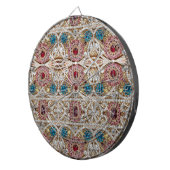 高級グラムの金ゴールドブルーのバーガンのラインストーン ダーツボード (正面右)