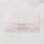 高級グラムエレガントフェイクグリッター銀はさみ 名刺 (裏面)