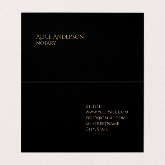 高級グリーンエレガント金ゴールド公シンプル証人ガラス 名刺 (内部フラット)