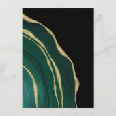 高級グリーンゲートと金ゴールド エンクロージャーカード (裏面)