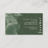 高級グリーンビジネスカード 名刺 (裏面)