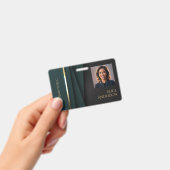 高級グリーン金ゴールドエレガント公証人 バッジ (手持ち)