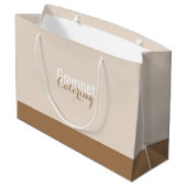 高級ケータリング ラージペーパーバッグ (裏面アングル)