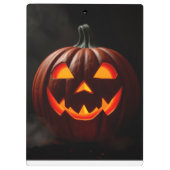 高級ゴシックハロウィンジャックオランタンクリップボード クリップボード (裏面)