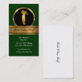 高級ゴルフビジネスカード 名刺 (正面/裏面)