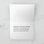 高級ゴルフボールテーマビジネスサンキューカード サンキューカード (内部)