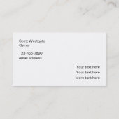 高級ゴルフ名刺金ゴールドゴルフボール 名刺 (裏面)